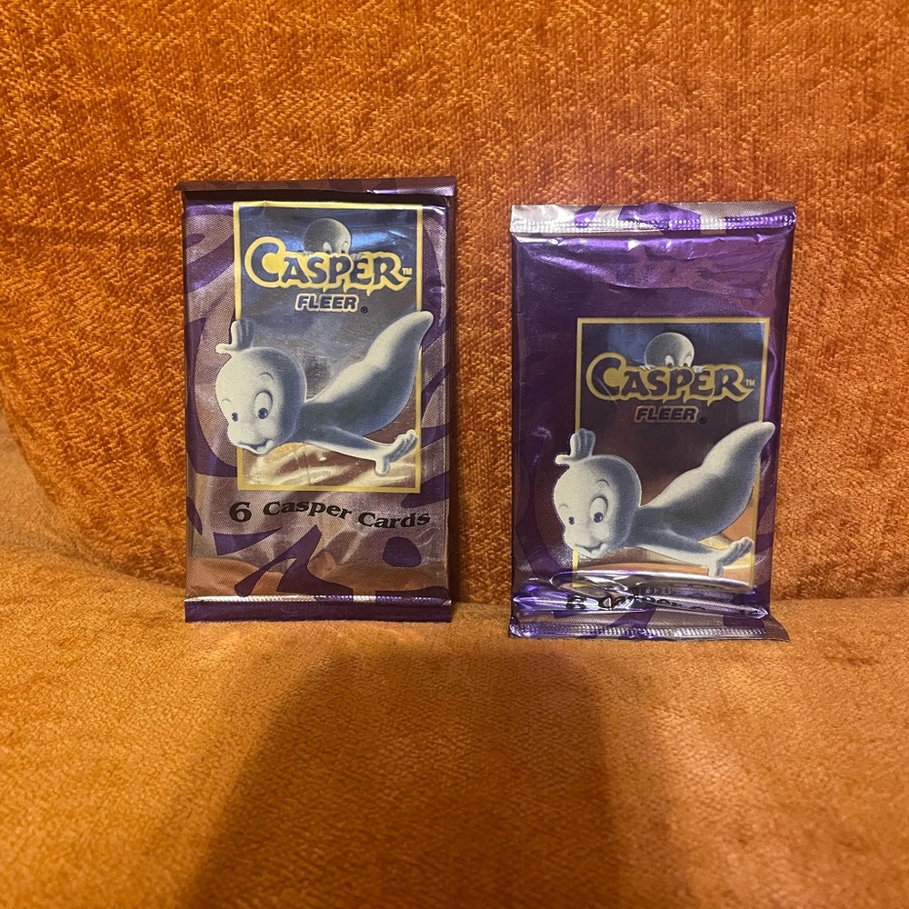 Casper Fleer Trading Card Packs, Set of 2